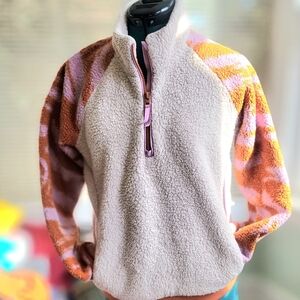 Athleta girl sherpa half zip size xl/14